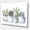 Designart - Cactus and Succulent House Plants I - Farmhouse Canvas Wall Art Print